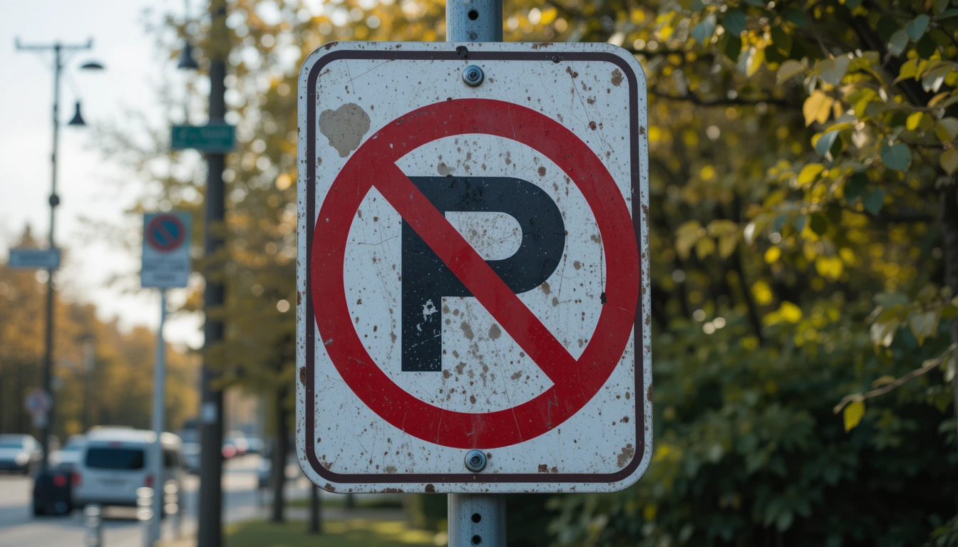 no parking sign for private parking