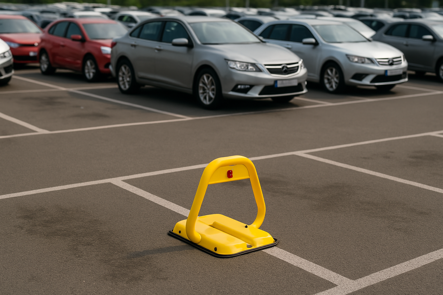 parking barrier in parking lot