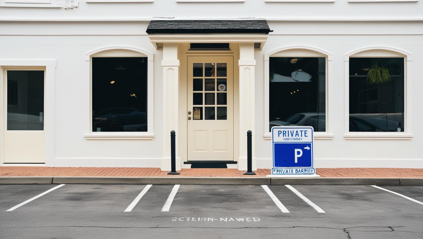 store with parking at the entrance