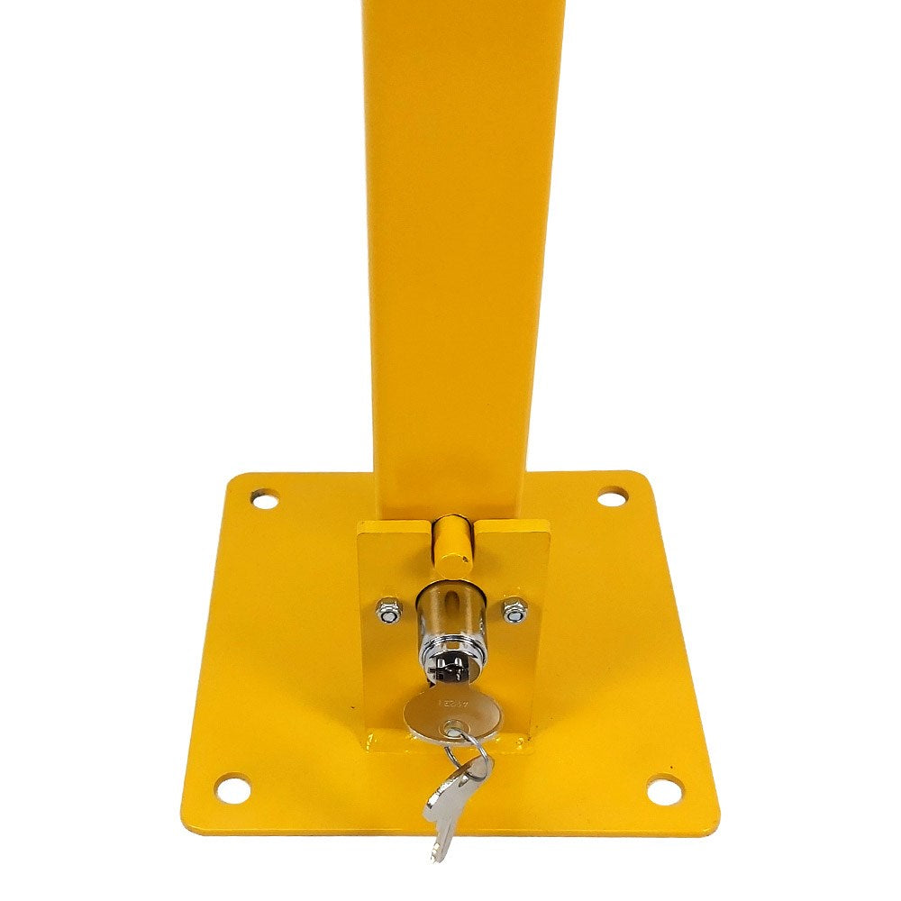 Built-in lock with parking barrier keys