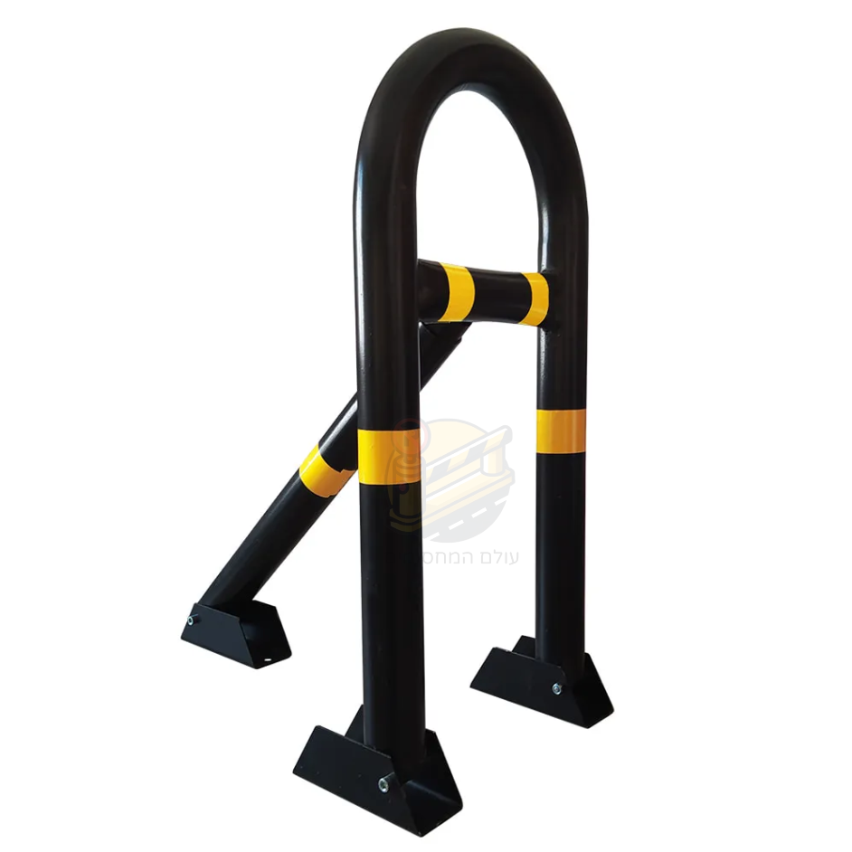 מחסום חניה מתקפל חזק עם רגל אחורית