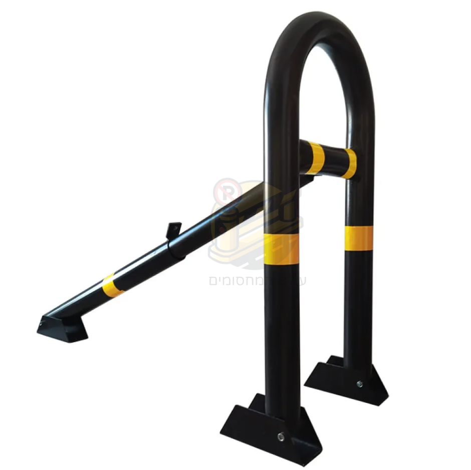 מחסום חניה מתקפל חזק עם רגל אחורית