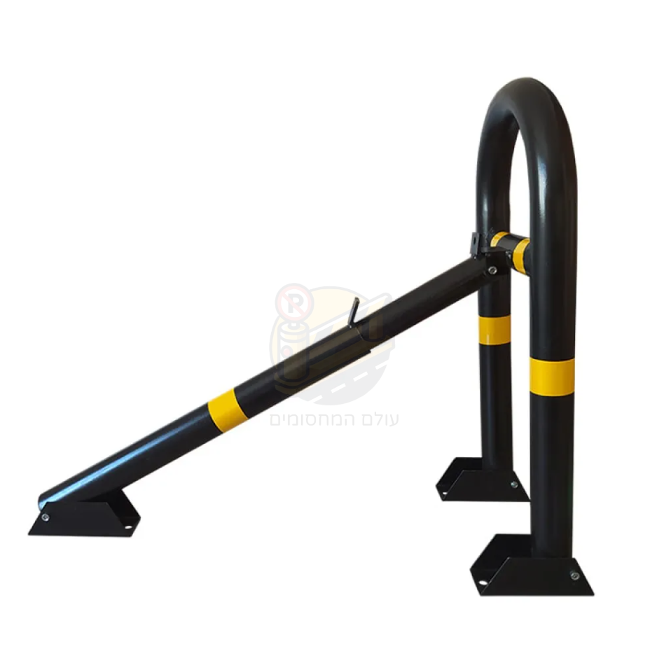 מחסום חניה מתקפל חזק עם רגל אחורית