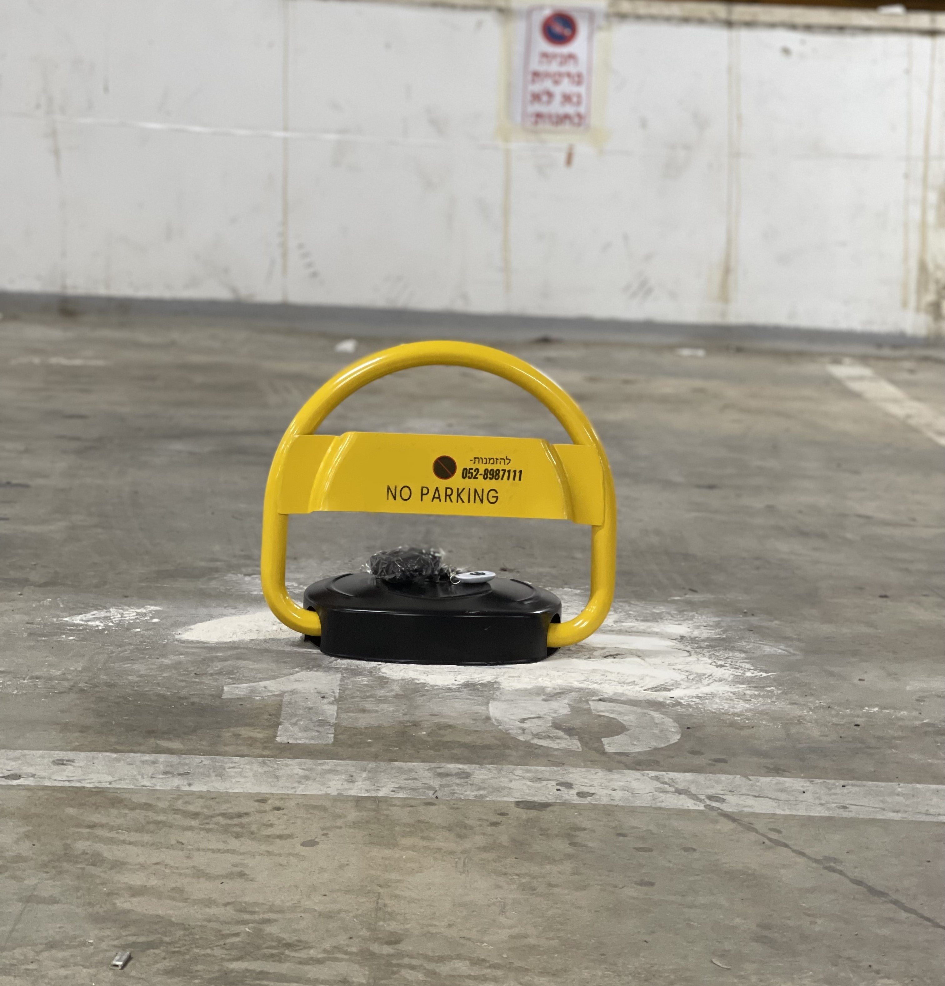 installed parking barrier